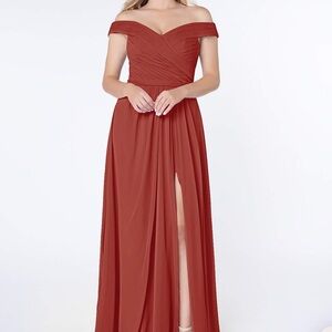 AZAZIE AUDRIANNA BRIDESMAIDS DRESS - TERRACOTTA